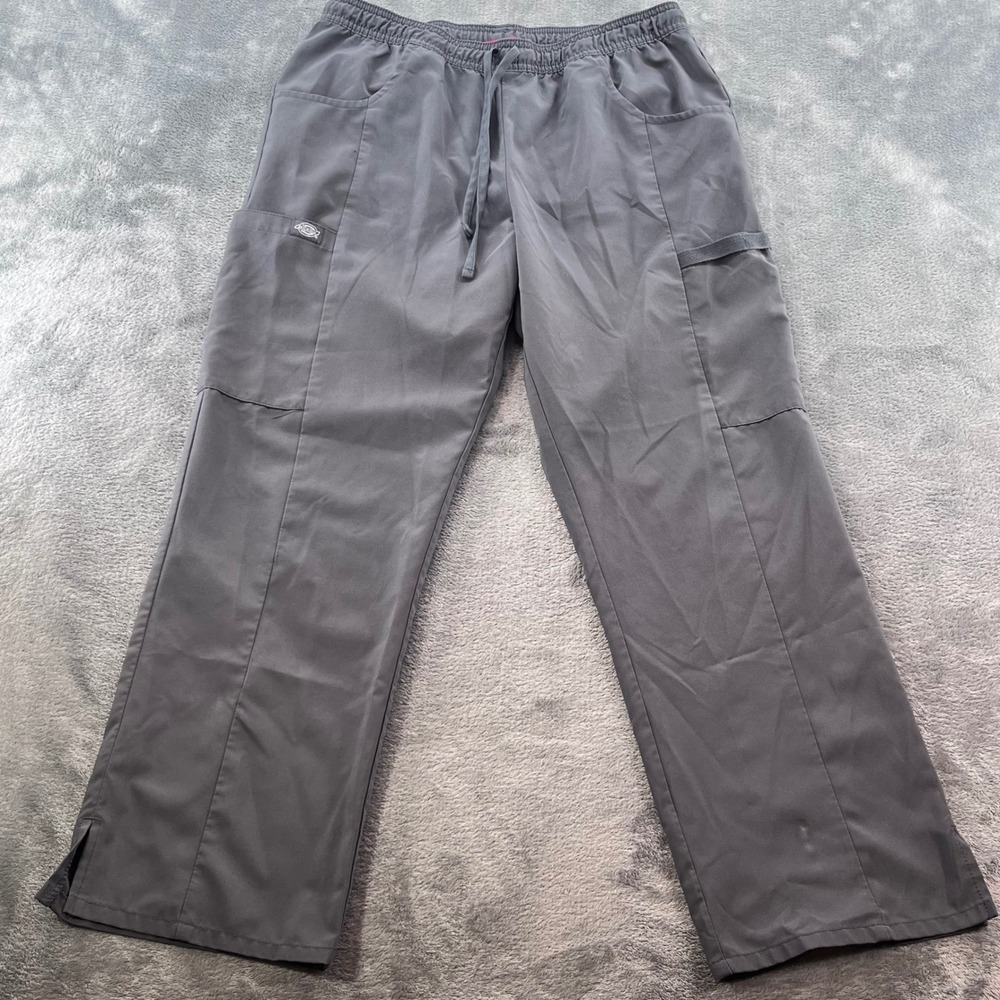 Dickies Medical EDS Essentials Scrub Pants Pewter Gray DK010P Mens Medium